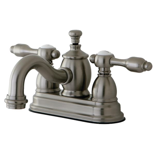 KS7108TAL 4" Centerset Bathroom Faucet, Brushed Nickel